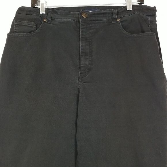 Sonoma Jeans Women's Size 16 Average Life and Style Black Denim Straight Leg - Picture 2 of 9